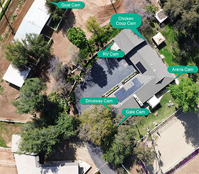 House Plan with Wi-Fi device locations.